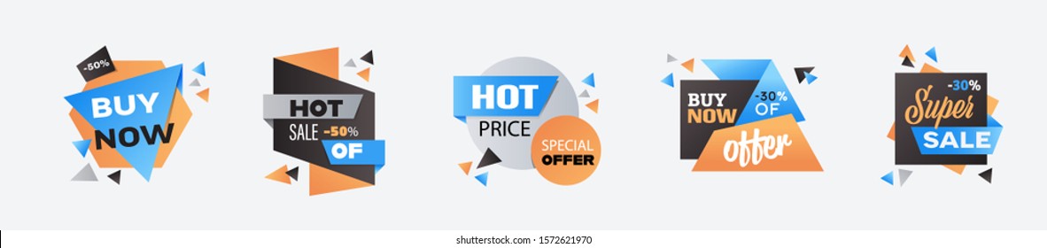 set cyber monday big sale stickers collection advertisement special offer concept holiday online shopping discount banners horizontal vector illustration