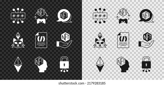 Set Cyber Security Nft Digital Crypto Stock Vector (Royalty Free ...