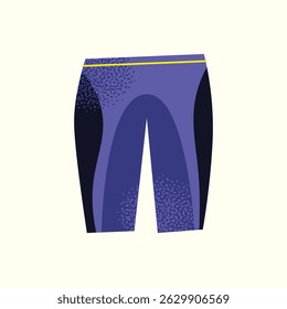 Set of cycling gear and accessories road bike, helmet, gloves, sunglasses, bottle, jersey, shorts, shoes, chain, saddle, wheels, socks. Flat vector illustration Cycling sport outdoor activity concept