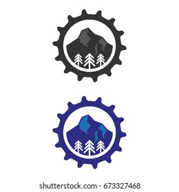 A set of cycling icons.