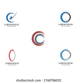 Set Cyclist logo template Bicycle vector design. 