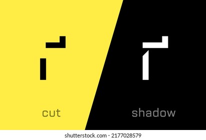 Set of Cyrillic letter Ghe minimal logo icon design template elements