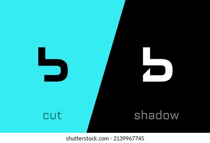 Set of Cyrillic letter Soft sign minimal logo icon design template elements