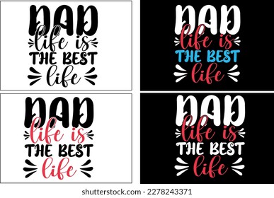 Set of dad SVG or fathers day SVG Illustration
