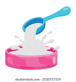 Set of Dairy Products Flat Stickers


