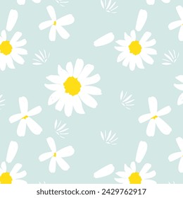 Set of daisy flowers pattern. Trendy botanical elements.vector Hand drawn line branches and blooming. Wedding elegant wildflowers for invitation save the date card. 