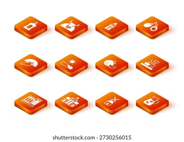 Conjunto Museo Dalí, Prado, Fan flamenco, Playa, Molino de viento, Naranja, Sangría y Cocinero español icono. Vector
