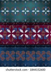 Ajuste el patrón de damasco. textura decorativa de adorno de papel pintado