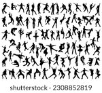 Set of Dancers Silhouette Bundle, Club Bundle, Dancing Women