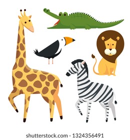 set danger wild animals to safari reserve