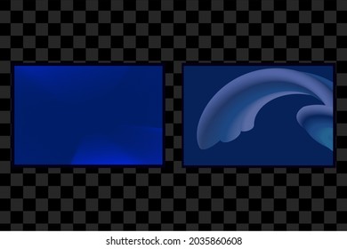 Set of dark blue abstract backgrounds with shine glow effect isolated vector. can use for poster, business banner, flyer, leaflet, brochure, catalog, web, site, website, presentation, book cover