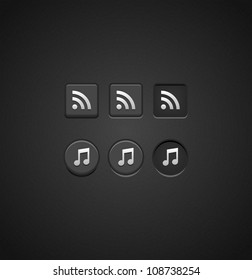 Set of Dark Check Buttons