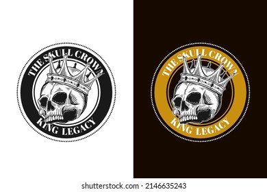 Set Dark illustration Skull Bones Head Hand drawn Hatching Outline Style Mystical Celestial Symbol Tattoo Merchandise T-shirt Merch vintage