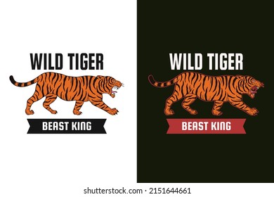 Set Dark illustration Tiger Beast Big Cat Head and Pose Hand drawn Hatching Outline Symbol Tattoo Merchandise T-shirt Merch vintage