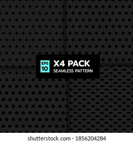 set of dark porous pattern use for wallpaper, tile; paper or fabric