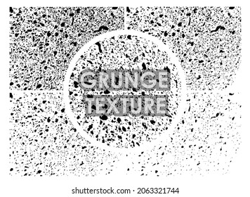 set of dark porous wall grunge textures with different number of spots on transparent background. Texture of old poster background. Vector