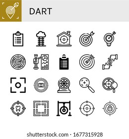 Set of dart icons. Such as Target, Goals, Goal, Dart, Focus, Darts, Darts target , dart icons