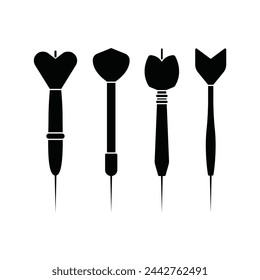 Set von Dart Stick Vektor-Design.