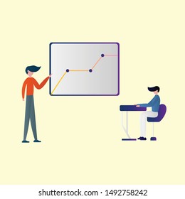  Set of Data Analysis Illustration for business, finance, data analysis and marketing. Modern flat design concept. Web page design for website and mobile website. Flat vector illustration.