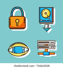 set data connection technology with information