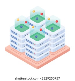 Set von Symbolen für die Datenbankverwaltung 

