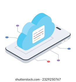 Set of Database Management Isometric Icons 

