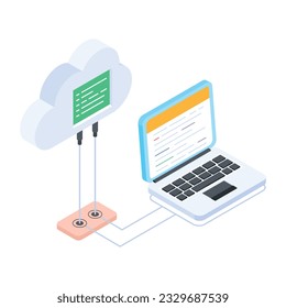 Set of Database Management Isometric Icons 

