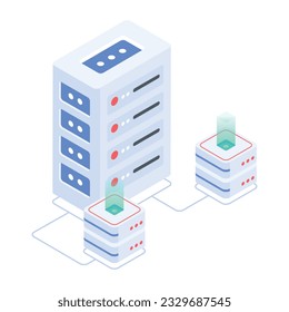 Set von Symbolen für die Datenbankverwaltung 


