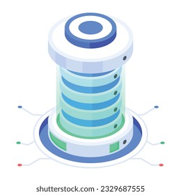 Set von Symbolen für die Datenbankverwaltung 

