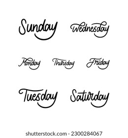 set of day icon for web
