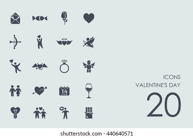 Set of Valentineâ??s Day icons