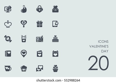 Set of Valentineâ??s Day icons