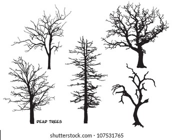 Set of Dead Trees silhouette