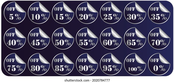 A set of decals that attract the customer and give your design a uniquely different kind of beauty. It contains discounts at different rates to suit all the offered goods