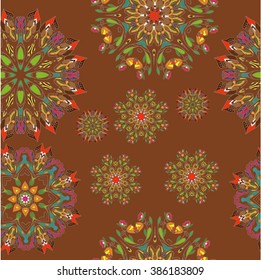 set decoration in the circle, vector illustration