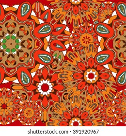 set decoration in the circle, vector illustration
