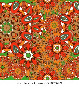 set decoration in the circle, vector illustration
