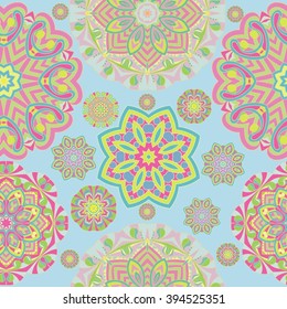 set decoration in the circle, vector illustration
