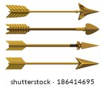 Set of decorative arrows. Vector illustration.