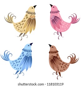 set Decorative bird