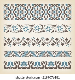 Set of  decorative borders