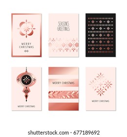 set of decorative christmas cards