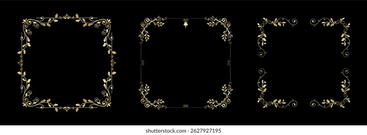 Conjunto de desenhos decorativos de Natal para o vetor de cartas