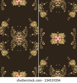 set of decorative compositions