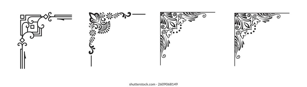Set of Decorative corner elements 