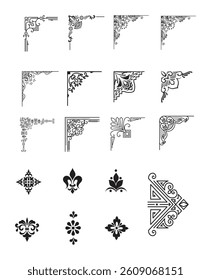 Set of Decorative corner elements 