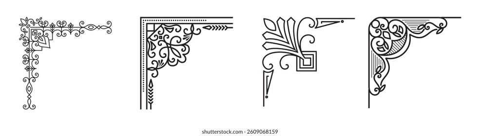 Set of Decorative corner elements 