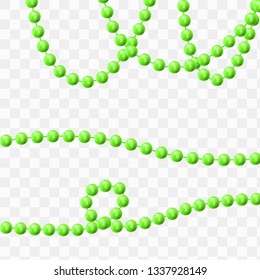 Set Decorative design element bead. Vector illustration EPS10 