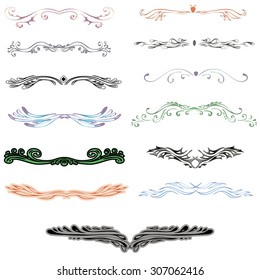  Set of decorative design elements and page decor