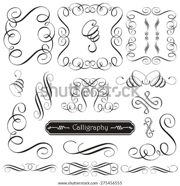 Set of\
decorative design elements and page\
decor